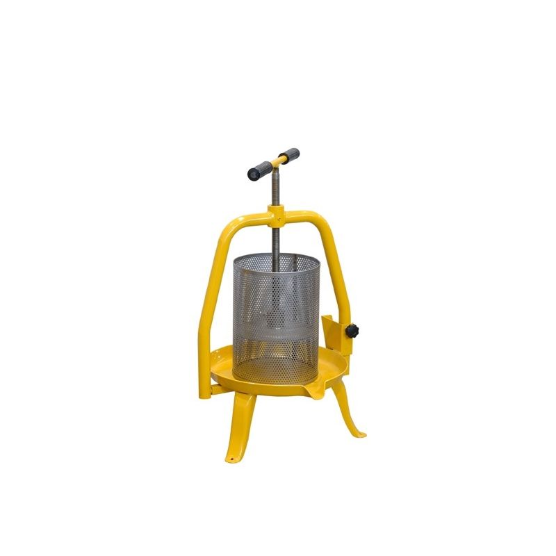 Manual wax and fruit press - diameter 20 cm - stainless steel cage and painted support