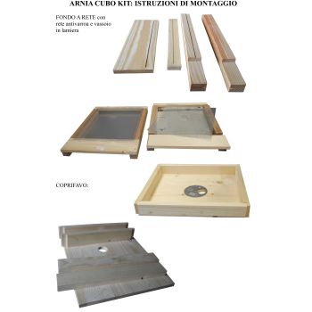Beehives d.b. 10 honeycomb cube disassembled - assembly kit only nest fixed bottom