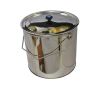 Stainless steel honey bucket 25 kg - under extractor