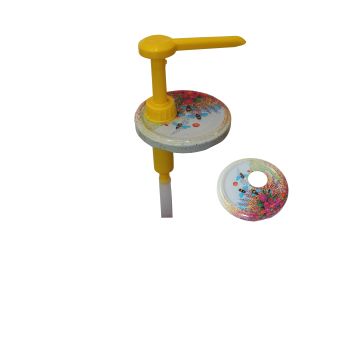 Dispensador de tarro de miel de 500 g y 1 kg con tapa de flores