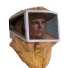 Masque pour apiculture carré en maille et tulle à utiliser avec casque