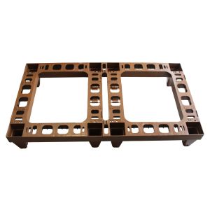 Kunststoffpalette zur Aufnahme von 2 Beuten und Honigräumen