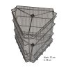 Stainless steel tangential cage for nibbio honey extractor