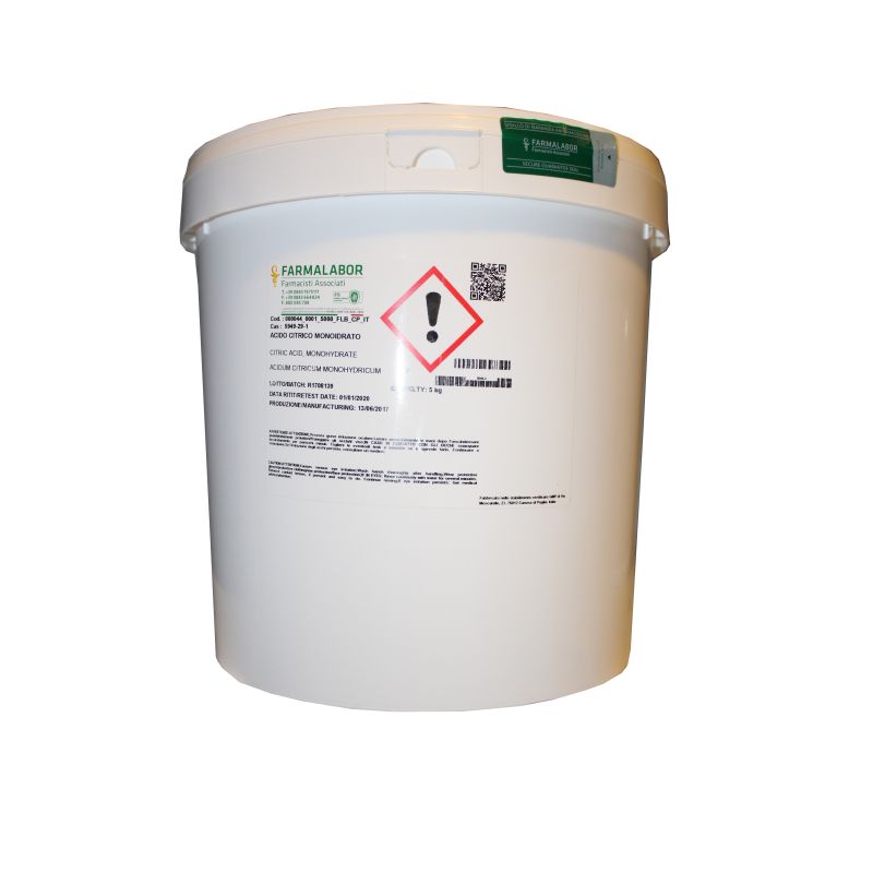 Acido citrico monoidrato "e 330" -  5 kg