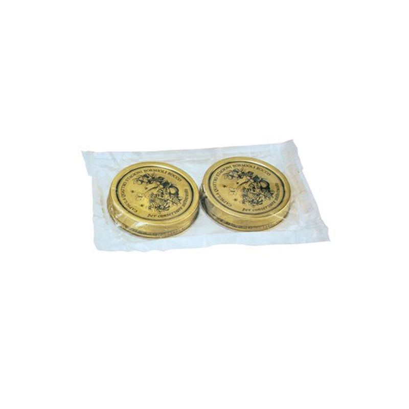 Four seasons bormioli rocco cap with flip h18 diameter 86mm gold - for pasteurizing