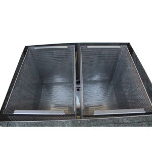 Sceratrice inox a vapore per 32 favi da nido d.b. o 40 favi langstroth