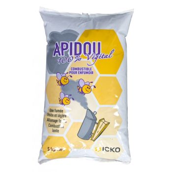 APIDOU natural fuel in pellets for smokers – 5 kg - for beekeeping