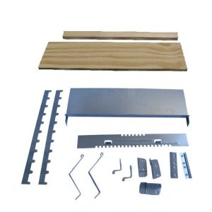 Ironmongery kit for dadant migratory beehive 10 honeycomb with support for portico