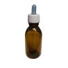 125 ml yellow glass bottle with dropper