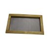 Wooden template with net for transporting standard 10-frame dadant beehives