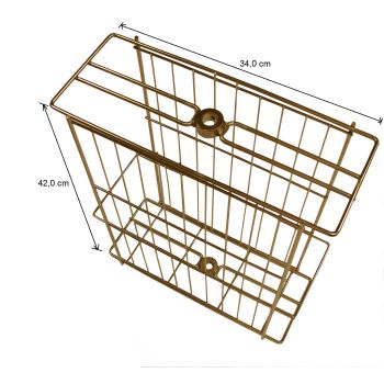 STAINLESS STEEL BASKET for tangential honey extractor D.B. from 4/2 honeycombs or LANGSTROTH 2 honeycombs