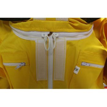 Camiciotto per apicoltore con maschera rotonda e zip
