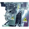 Uncapping machine with alternating knives for honey super combs