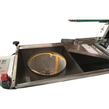 Stainless steel professional UNCAPPING TABLE with centrifuge complete with UNCAPPING MACHINE