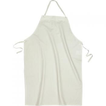 Delantal lavable de pvc blanco para taller de apicultura