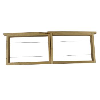 Frame d.b. half interlocking honey super with wire