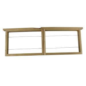 Dadant-Blatt Halbrahmchen für Honigraum zum Einrasten mit Draht