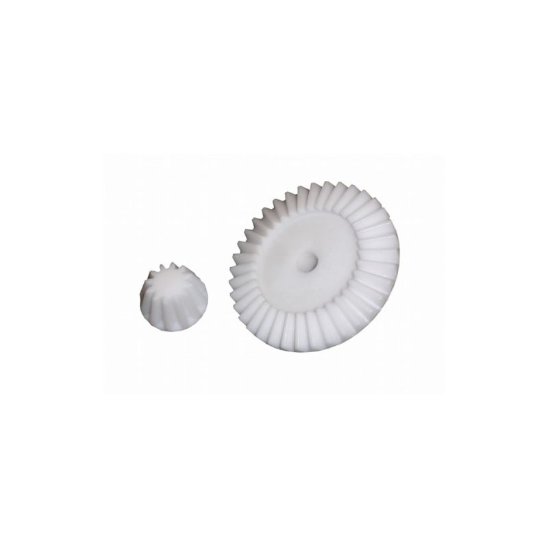 Ingranaggi  conici in nylon  diametro 85 mm per smelatore lega  (coppia)