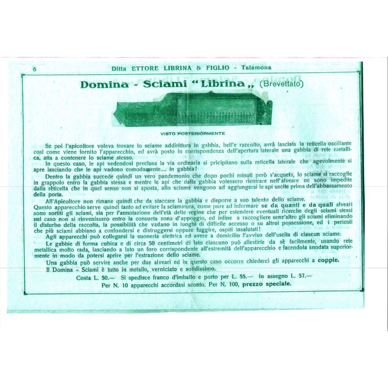 Apistore ® Ettore librina general catalog for beekeeping 1925