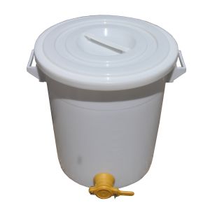 Maturatore in plastica per miele con rubinetto da 50 kg