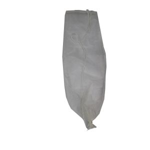 Aluminum hopper filter for honey with large bag filter with support