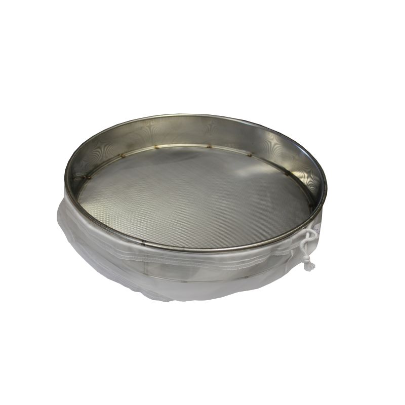 Filtro inox tutto diametro per miele con filtro in nylon per maturatori da 200 kg Filtro inox tutto diametro per miele con filtro in nylon per maturatori da 200 kg