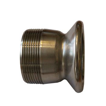 Racor reductor garolla 50 mm/ 2" rosca exterior acero inoxidable