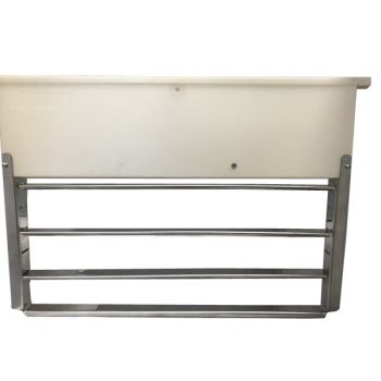 Soporte de taco de acero inoxidable con alimentador para juego de reina