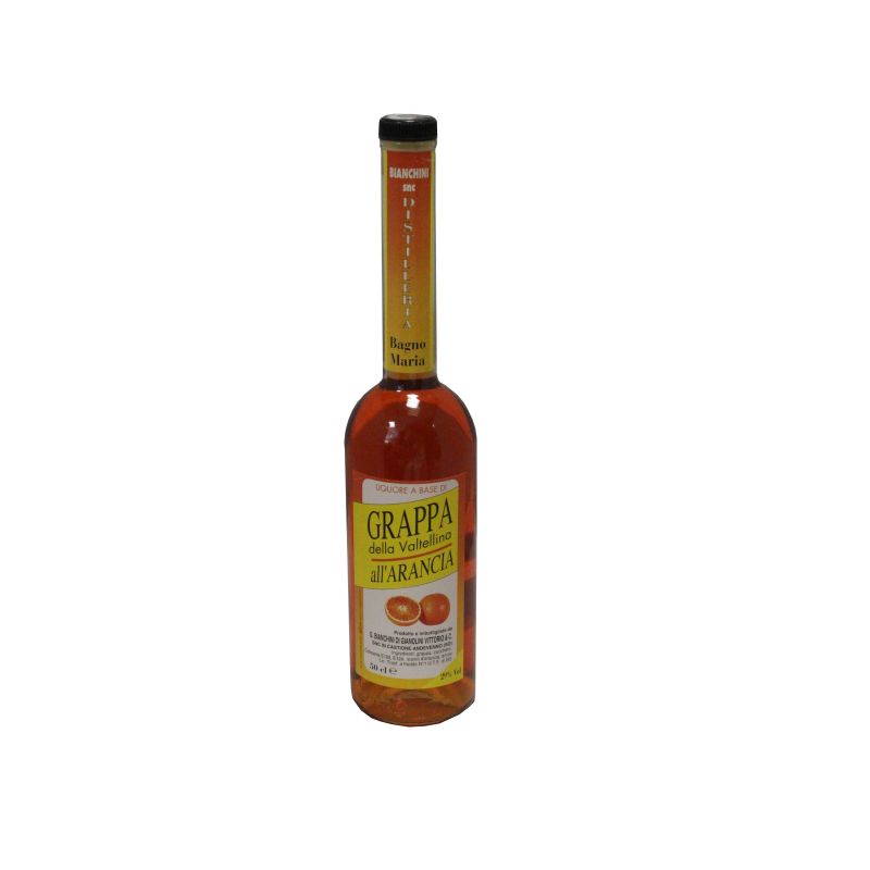 Grappa della valtellina all'arancia Grappa della valtellina all'arancia