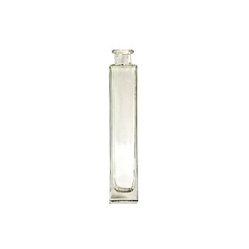 Weißglasflasche mit quadratischem boden 200 ml mit korkenverschluss
