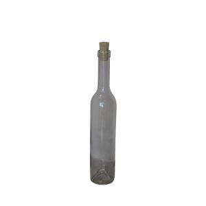 Weißglasflasche zylindrisch typ 250 ml mit korkenverschluss
