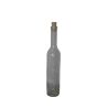 White glass bottle cylindrical type 250 ml with cork stopper