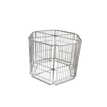 EDELSTAHLKORB für Radial-Honigschleuder, 12 Langstroth-Rähmchen – Honigschleuder Ø 620 mm – Bohrung für Welle Ø 16 mm