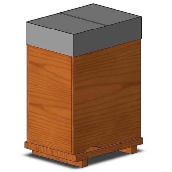 Nucleus hive production queens with 2 compartments