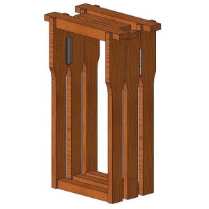 Faltbares Dadant Blatt Rähmchen für Free-Work-Beuten