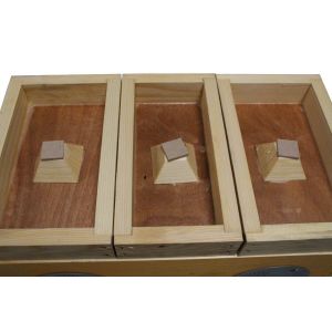 Bee regina fertilization hive 3 chambers with frames half super with disc 4 positions