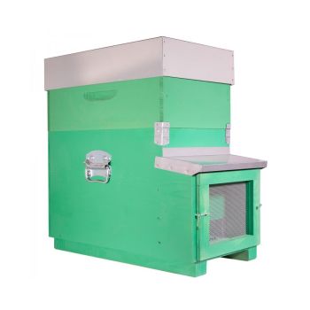 Arnia d.b. standard da 7 favi in legno con melario e telaini con filo