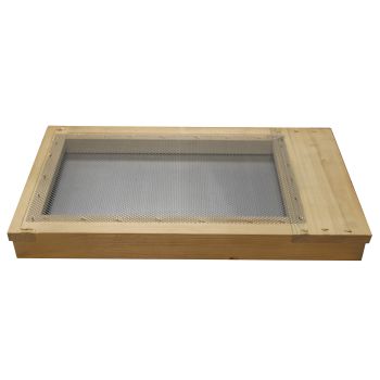 Mobile mesh bottom for 7-frame d.b. beehives