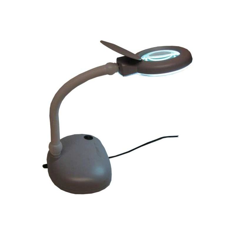TABLE LAMP WITH MAGNIFYING GLASS TO FACILITATE TRANSLARSION