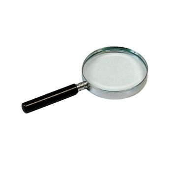 10 cm diameter magnifying glass, 2 magnifications