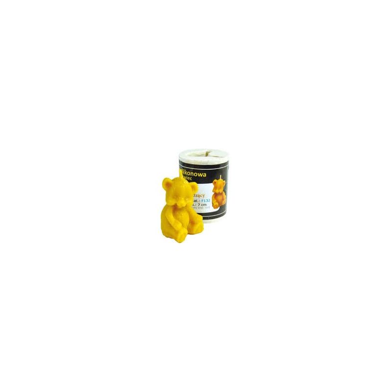 Stampo in silicone per candela con orsetto seduto Stampo in silicone per candela con orsetto seduto