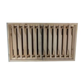 Colmena de fecundación de reinas nuclero de 2 cámaras con marcos de medio panal, con ganchos de muelle.