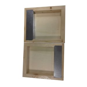 Arnietta fecondazione regina 2 camere con telaini mezzo melario, con ganci a molla