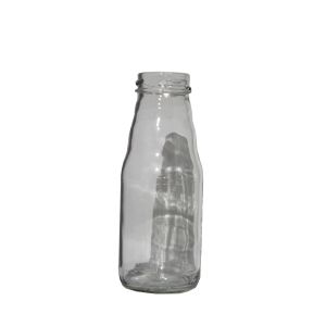 Bottiglia in vetro per succo 200 ml con capsula bianca piatta