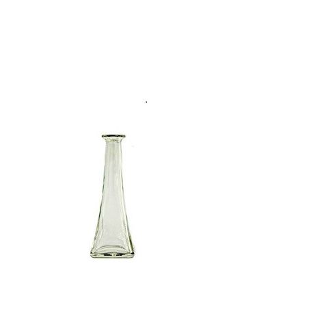 Bottiglia  in vetro bianco a piramide 200 ml con tappo in sughero