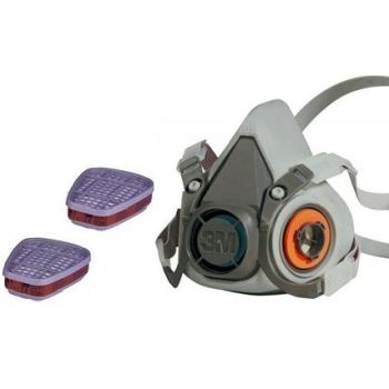 3M HALF MASK respirator for protection against organic gases and vapors (FILTERS INCLUDED)