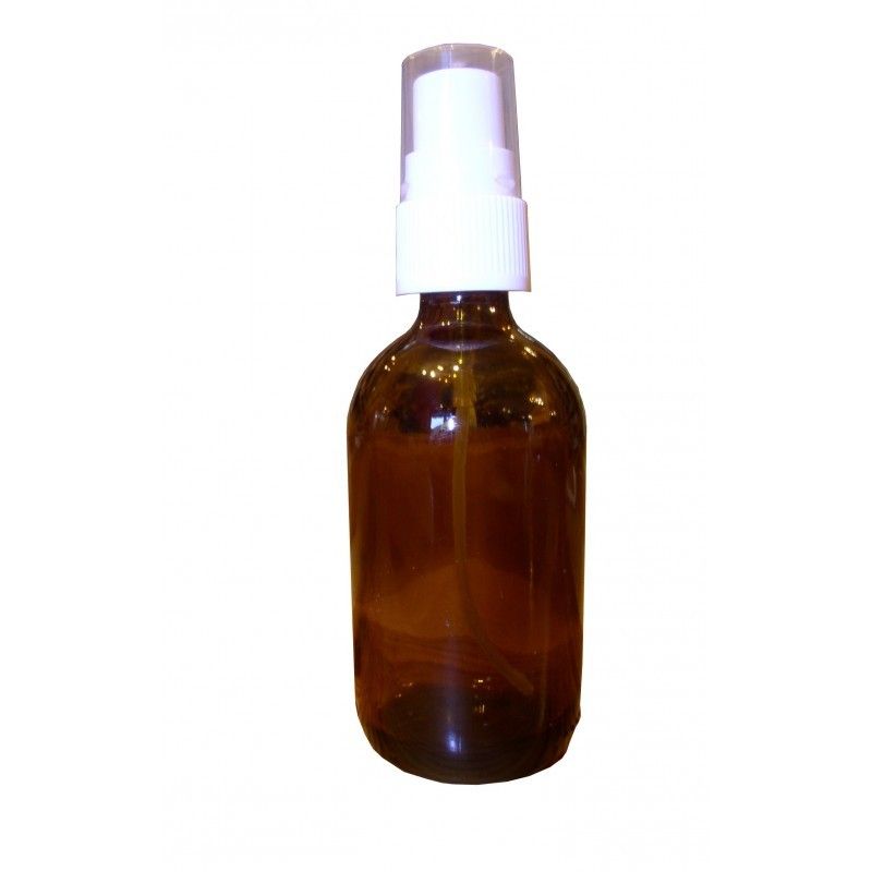 100 ml yellow glass bottle with spray