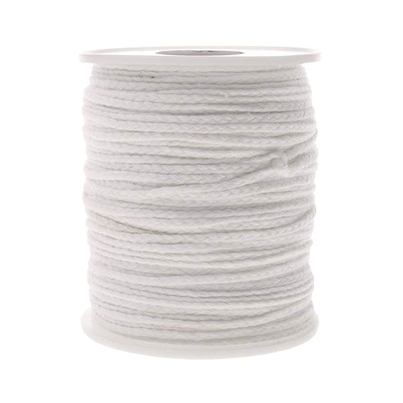 Braided white cotton candle wick Braided white cotton candle wick