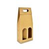 Caja de cartón para 2 botellas de vino (marrón)