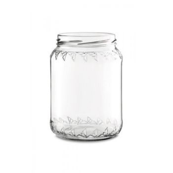 "REGINA" glass JAR for HONEY 1000 g with TWIST-OFF CAPSULE T82
